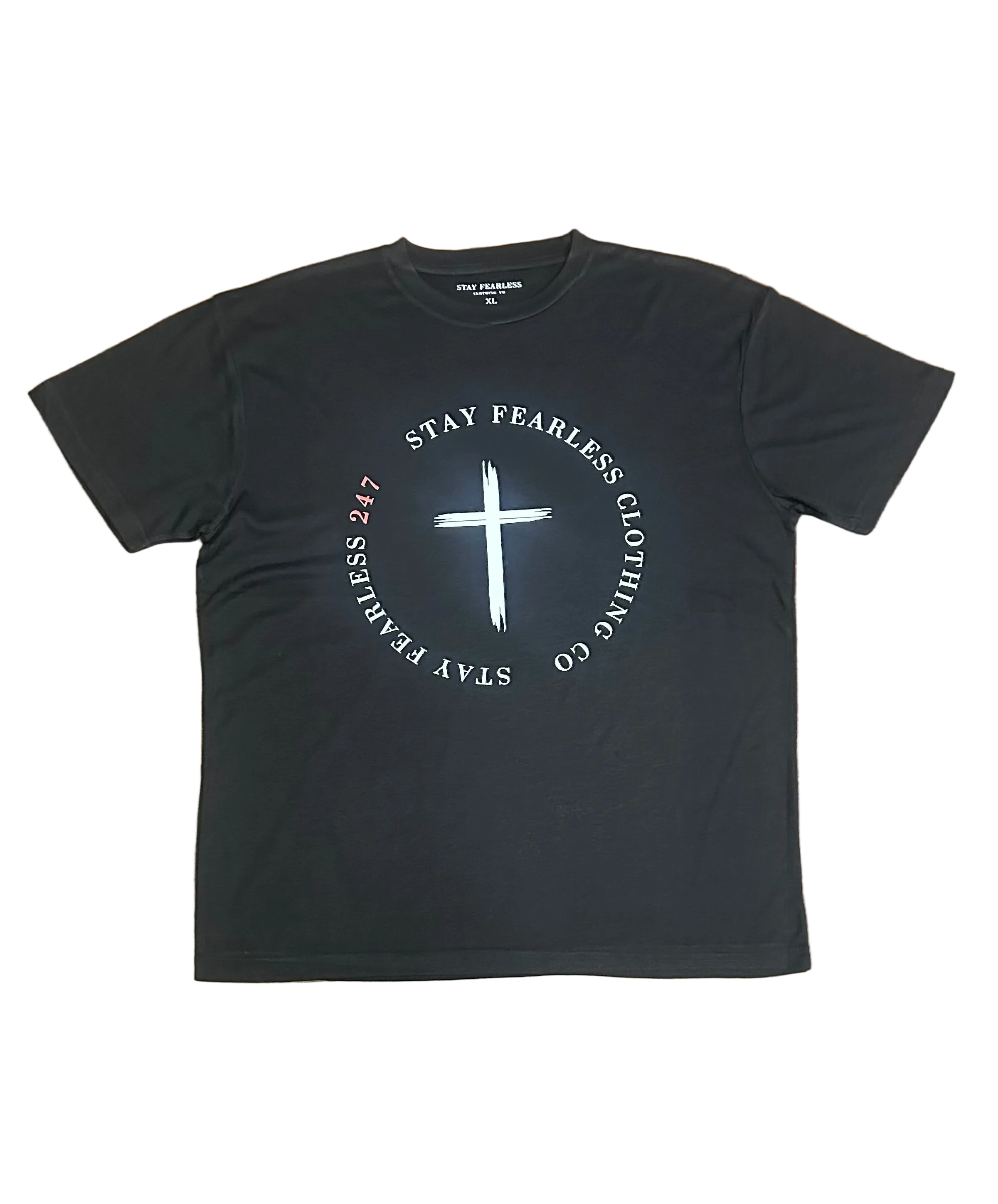 STAY FEARLESS  CLOTHING CO GRAPHIC LOGO CVC T SHIRT