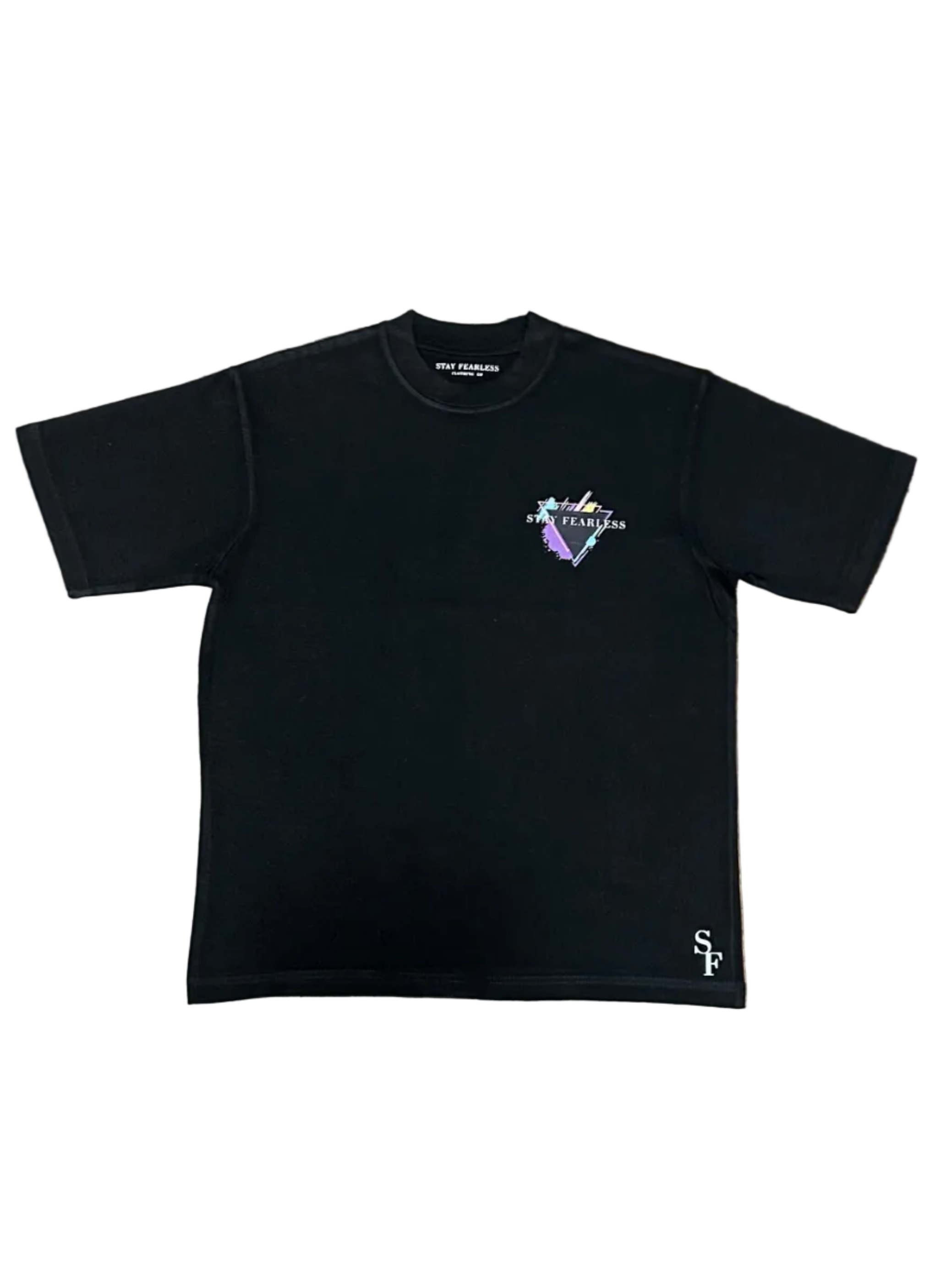 STAY FEARLESS 80sTHEME GRAPHIC HEAVY 7.0 T SHIRT