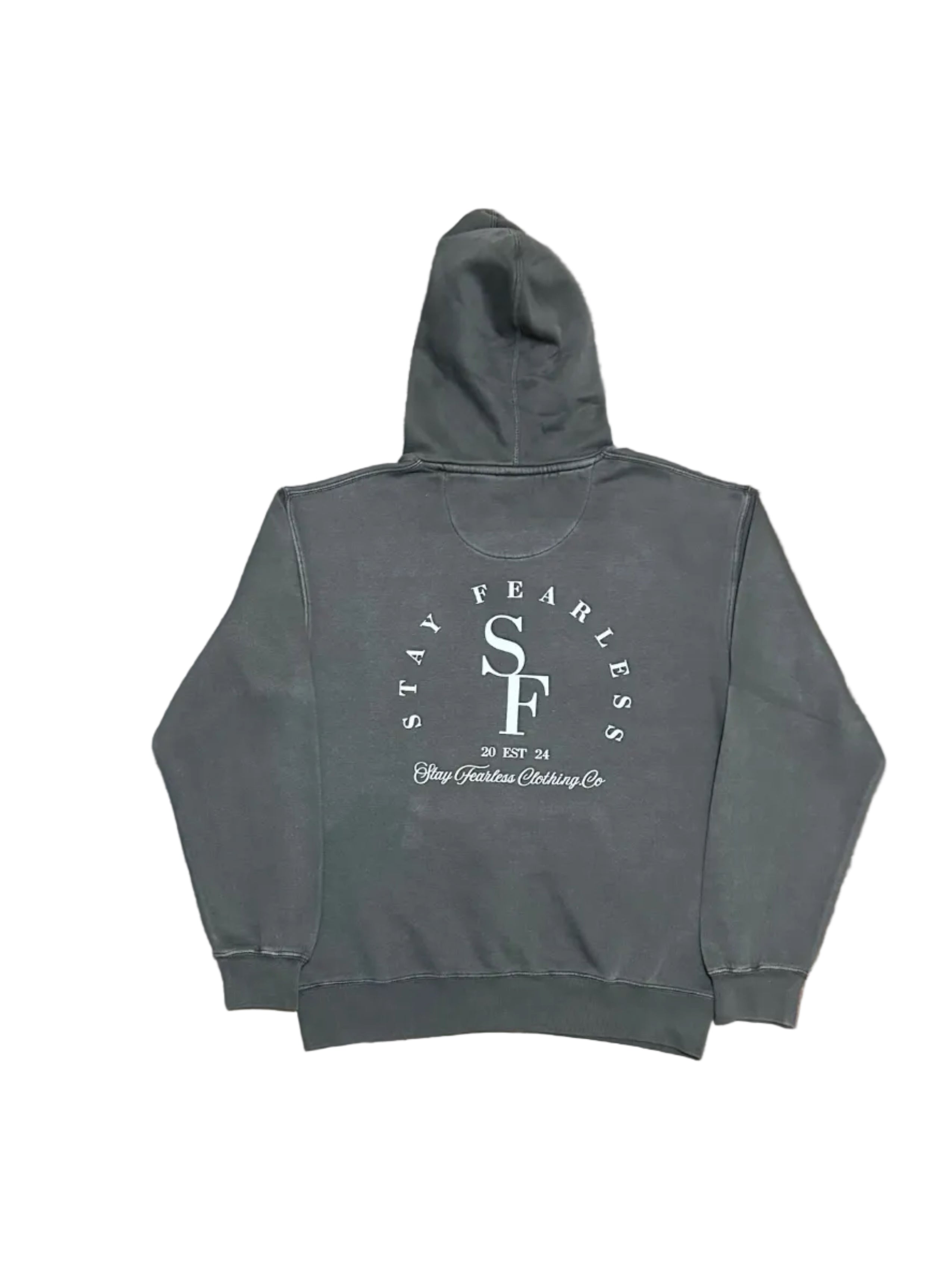 STAY FEARLESS CLOTHING CO VINTAGE BLACK LOGO HOODIE