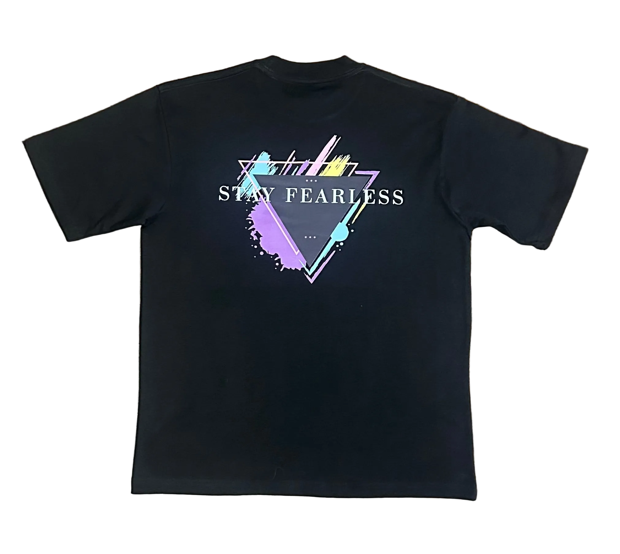 STAY FEARLESS 80sTHEME GRAPHIC HEAVY 7.0 T SHIRT