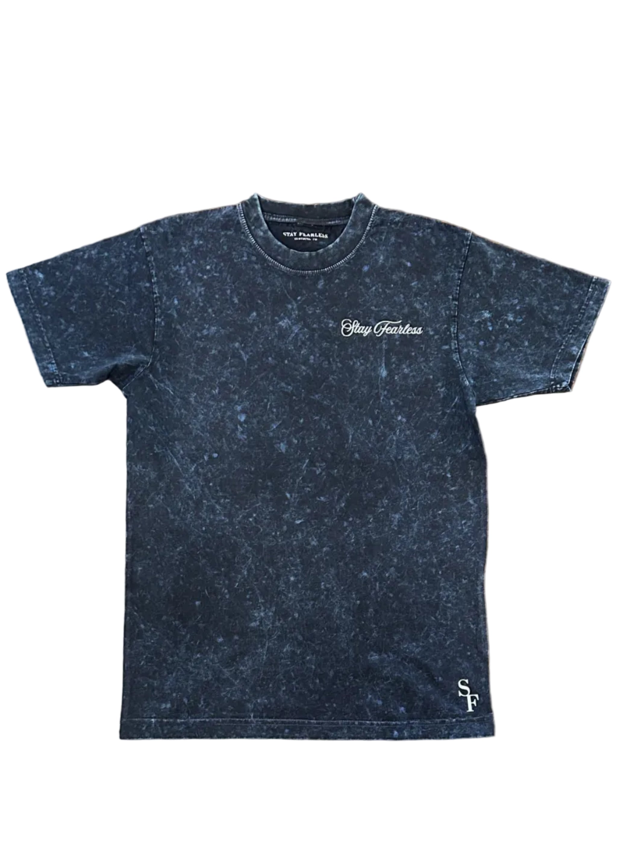 STAY FEARLESS SCRIPT MINERAL T SHIRT