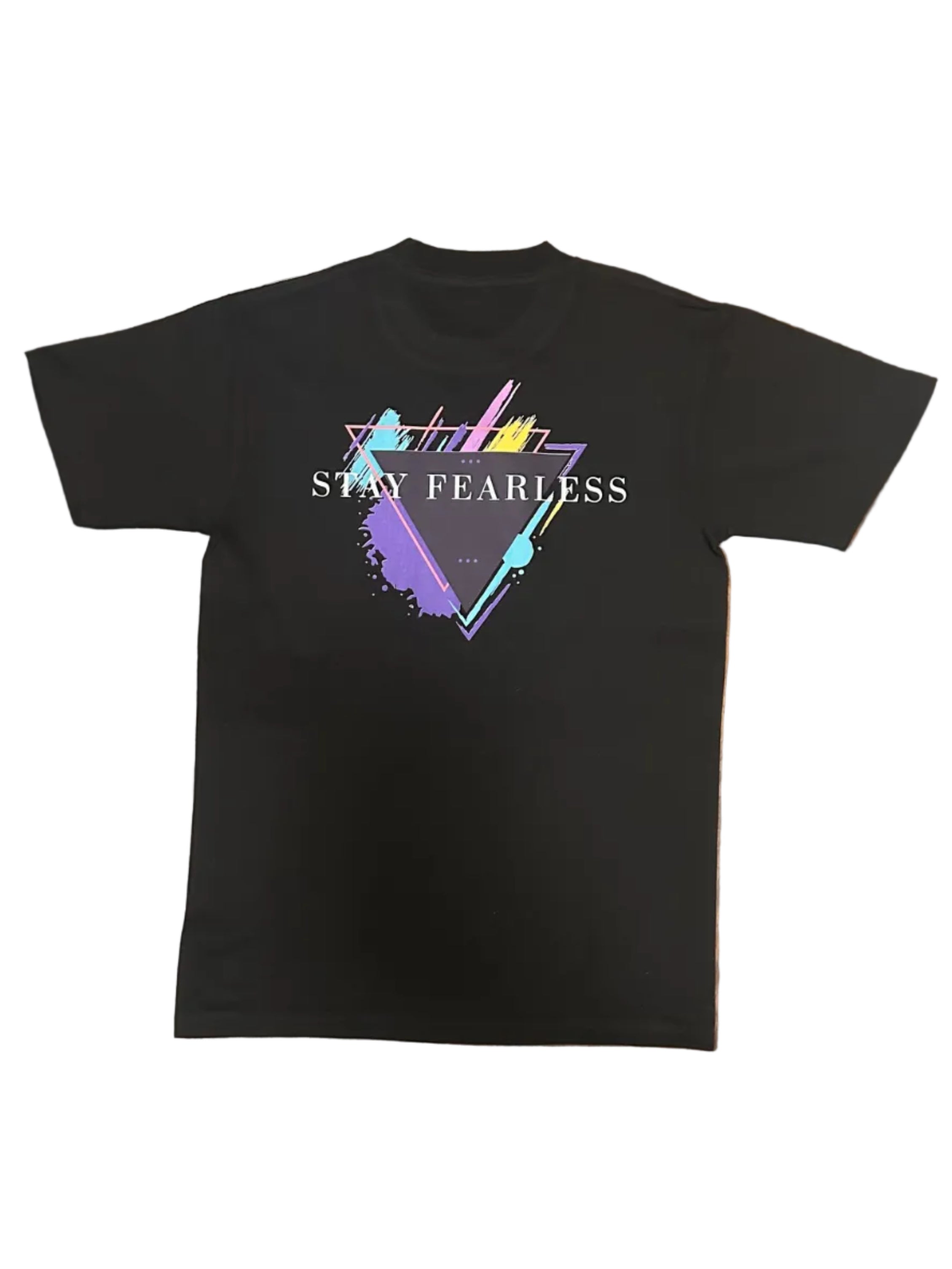 STAY FEARLESS 80sTHEME GRAPHIC  T SHIRT