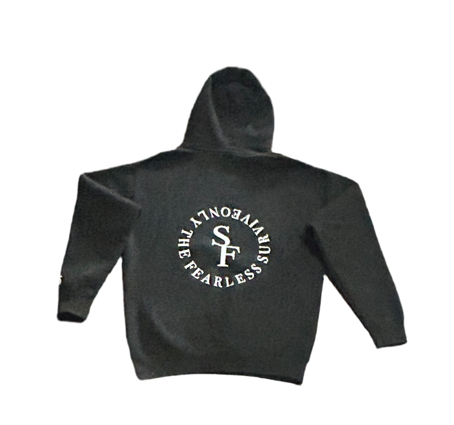 FEARLESS FASHION ULTRA HEAVY WEIGHT 12oz  BLACK SF GRAPHIC HOODIE