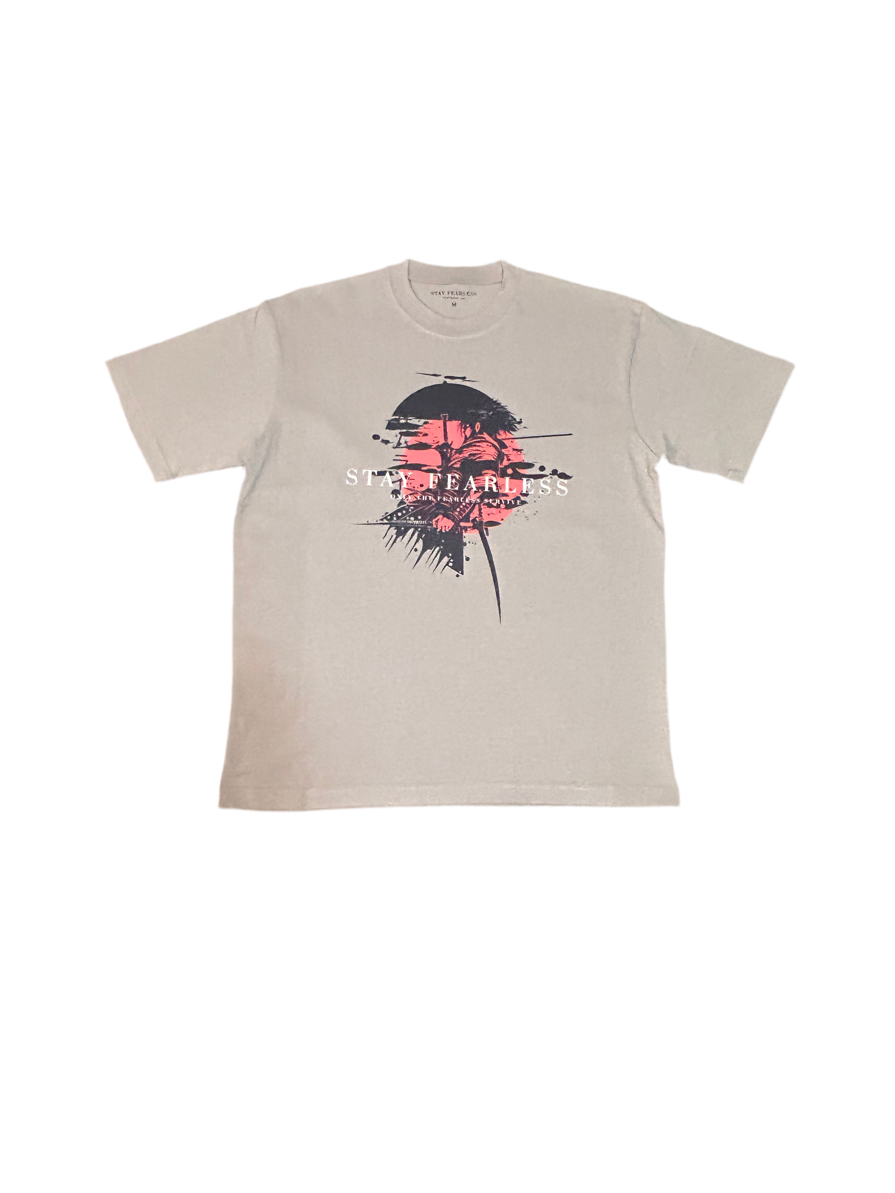 STAY FEARLESS SAMURI GRAPHIC PRINT HEAVY T