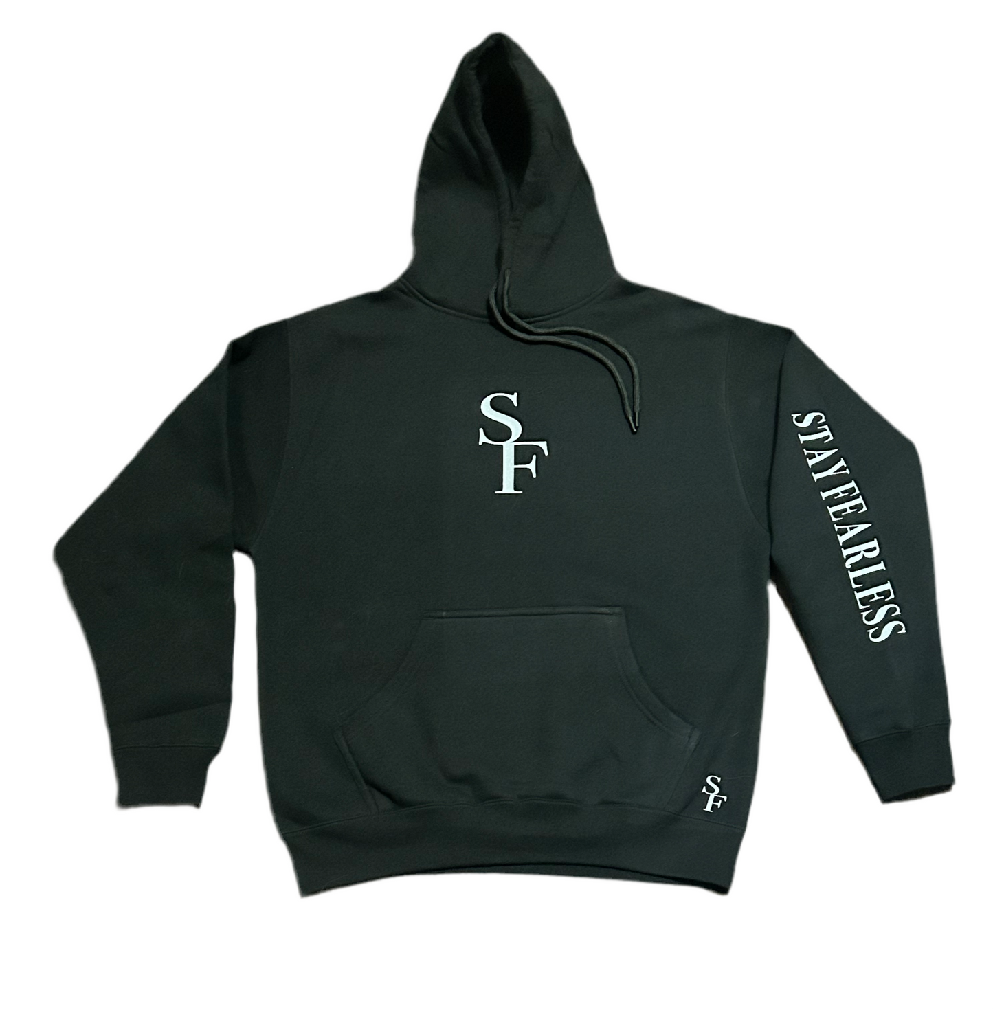 FEARLESS FASHION ULTRA HEAVY WEIGHT 12oz  BLACK SF GRAPHIC HOODIE